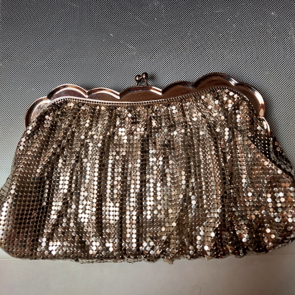 Whiting & Davis Mesh silver bridal clutch bag - Picture 7 of 7